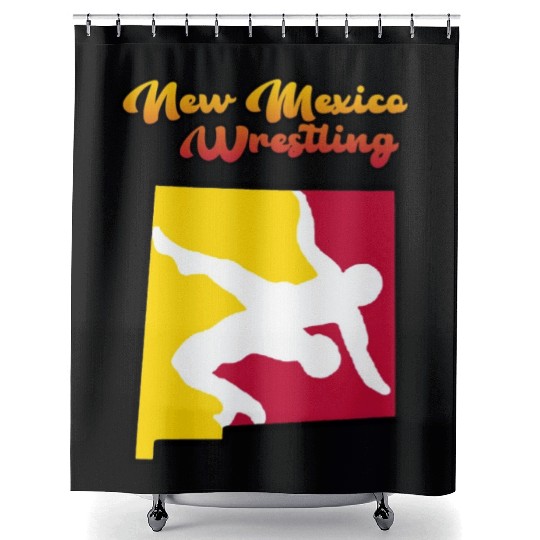 New Mexico Wrestling Shower Curtains