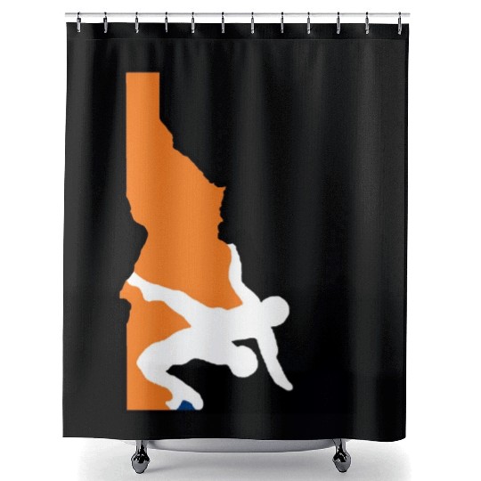 Idaho Wrestling (State Colors) Shower Curtains