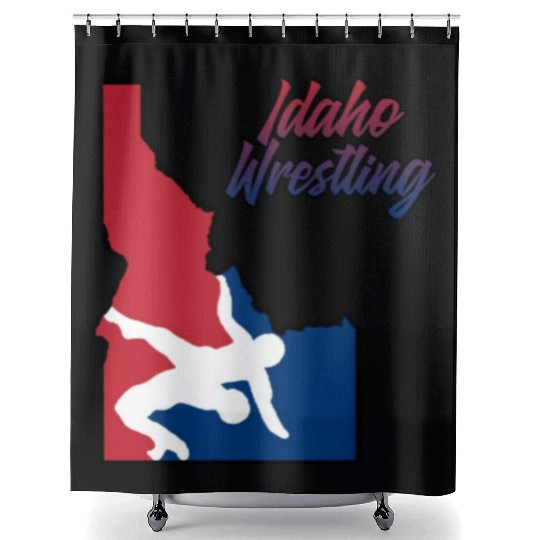 Idaho Wrestling (USA Colors) Shower Curtains