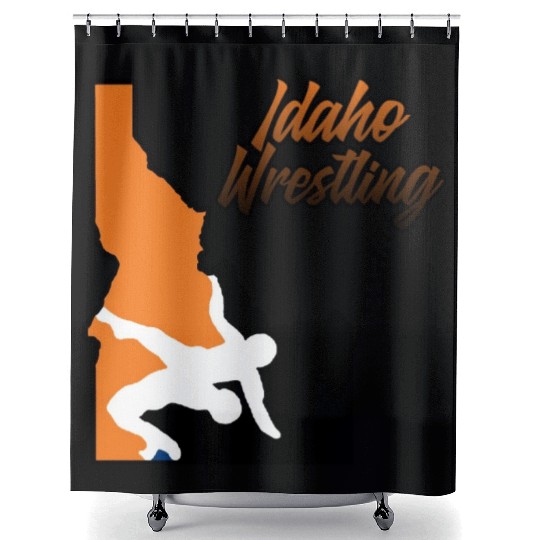 Idaho Wrestling (State Colors) Shower Curtains