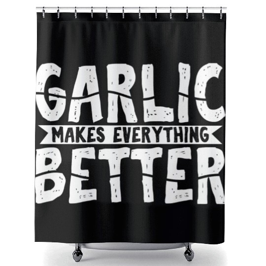Garlic Garlic Lover Cooking Shower Curtains