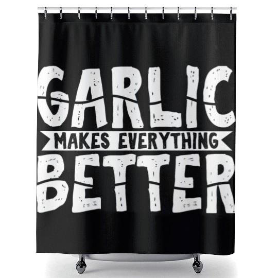 Garlic Garlic Lover Cooking Shower Curtains