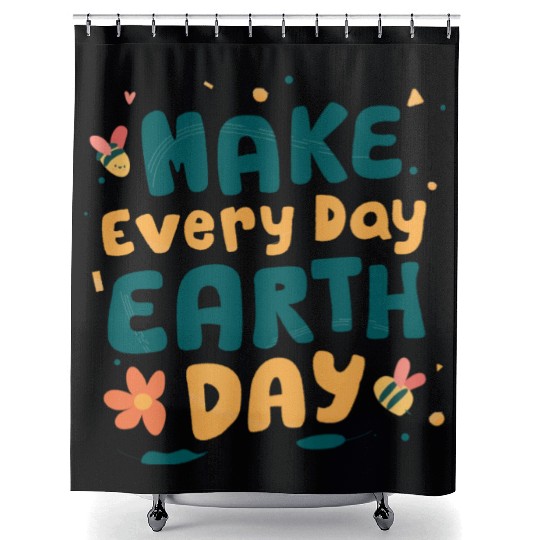 Make Everyday Earth Day Nature Conservation Shower Curtains