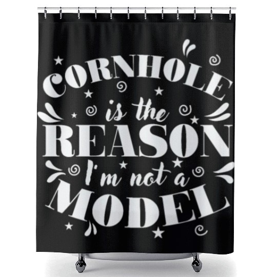 Cornhole is the Reason I'm not a Model Game Shower Curtains