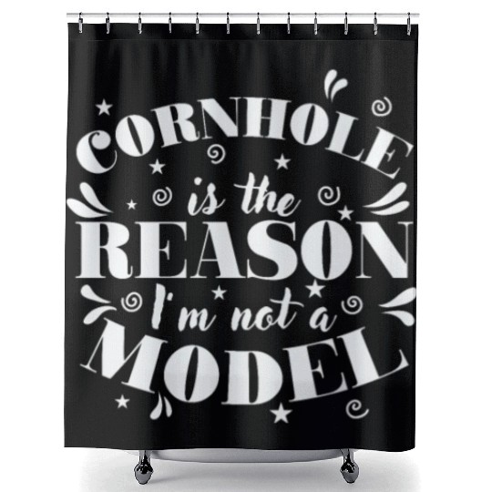 Cornhole is the Reason I'm not a Model Game Shower Curtains