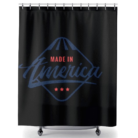 made in America Shower Curtains