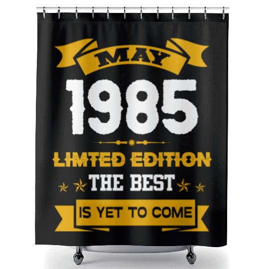 May 1985 Birthday Surprise Shower Curtains