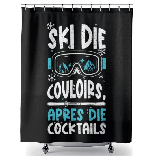 Ski the Couloirs, Apres the Cock... Shower Curtains