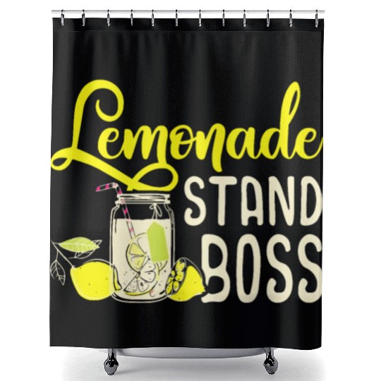 Lemonade Stand Boss Funny Lemon Juice Businesslemo Shower Curtains