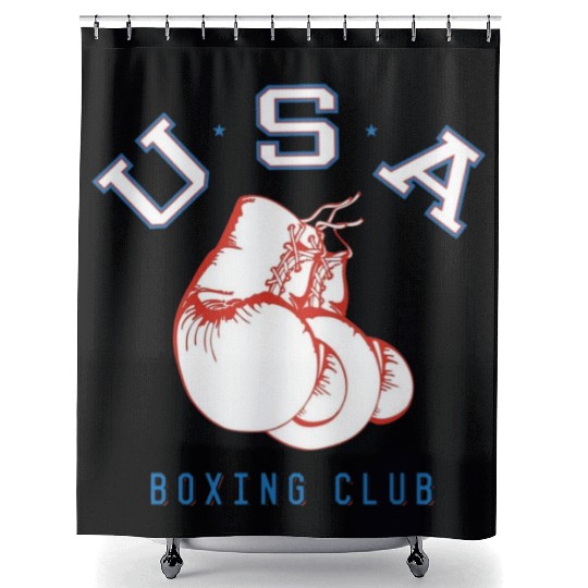 USA Boxing Club Shower Curtains