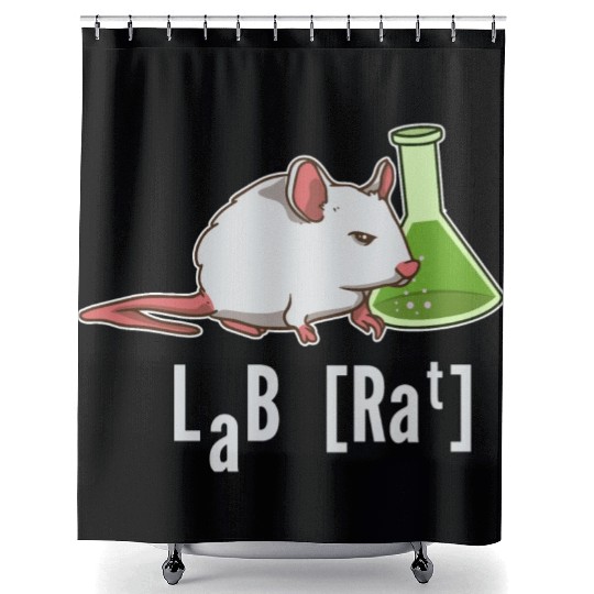 Lab Rat Science Chemistry Professor Laboratory Shower Curtains