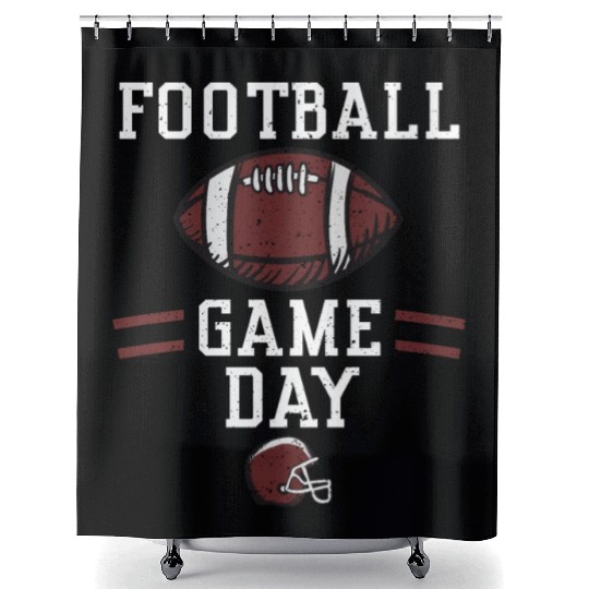 Football Game Day - Football Shower Curtains