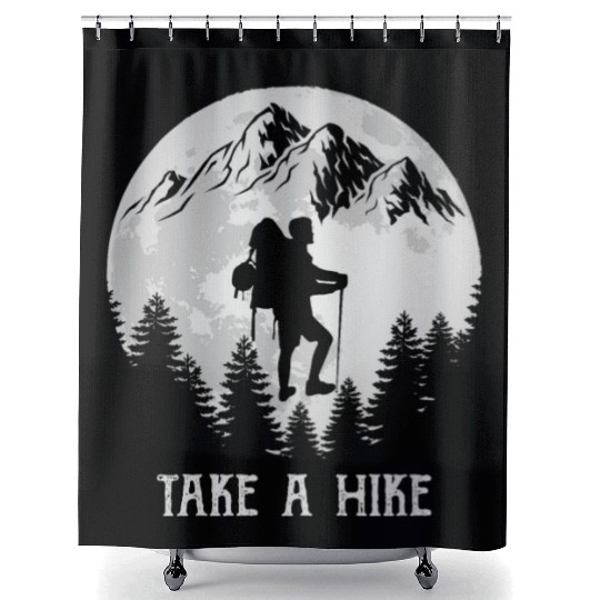 Take a Hike Wanderlust Hiking Shower Curtains