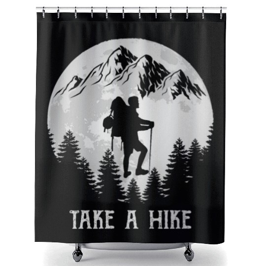 Take a Hike Wanderlust Hiking Shower Curtains