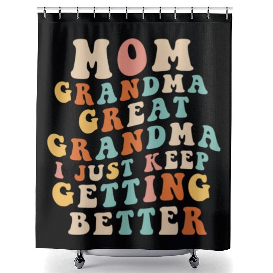 Great Grandma Shower Curtains Women Mom Grandma Gigi Mama