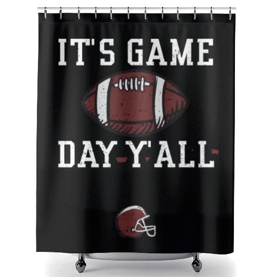 It's Game Day Y'all - Football Shower Curtains