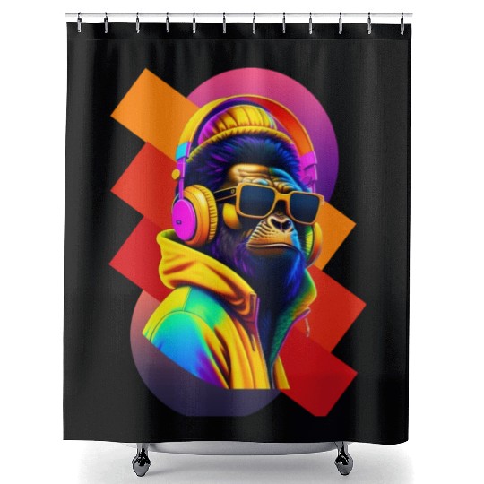 Step into the Future with Ape-Inspired Cool Outfit Shower Curtains