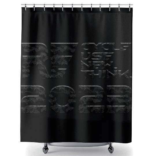 Earth Day Recycle Use New Thing Shower Curtains