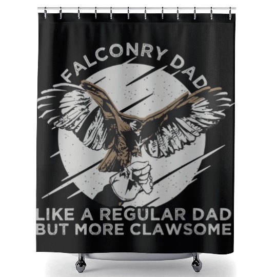 Falconry Dad Eagle Flying Shower Curtains