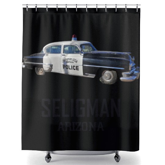 Old car city of Seligman in Arizonna, US Route 66 Shower Curtains