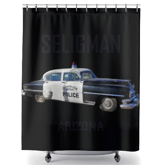 Old car city of Seligman in Arizonna, US Route 66 Shower Curtains
