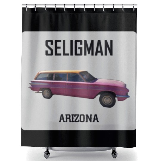 Old car city of Seligman in Arizonna, US Route 66 Shower Curtains