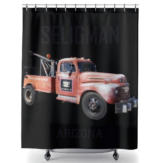 Old car city of Seligman in Arizonna, US Route 66 Shower Curtains