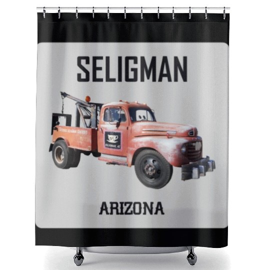 Old car city of Seligman in Arizonna, US Route 66 Shower Curtains