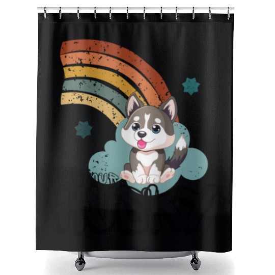 I M YOUR HUSKY Shower Curtains