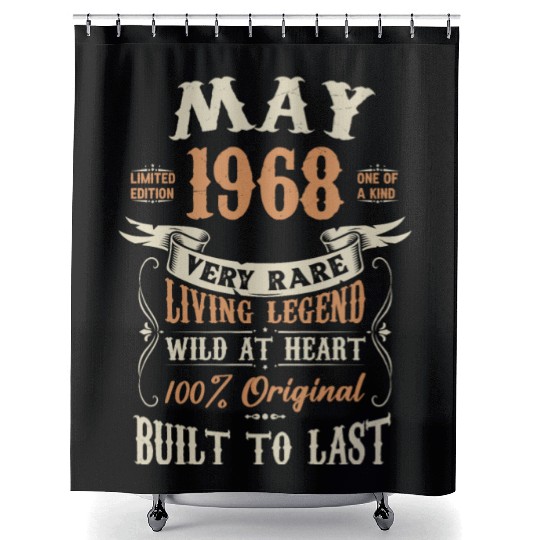 May 1968 Birthday Surprise Shower Curtains