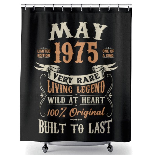 May 1975 Birthday Surprise Shower Curtains