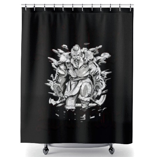 Viking warrior - Viking Shower Curtains