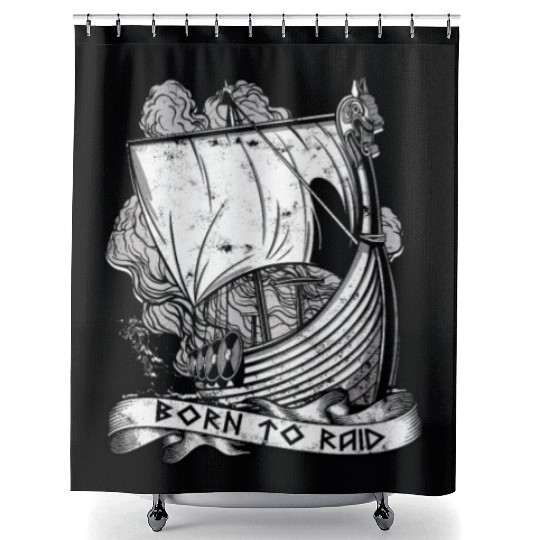 Born to raid - Viking Shower Curtains