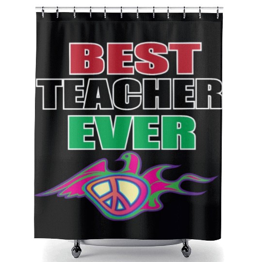 Best Teacher Ever, Teacher appreciation Gift Shower Curtains
