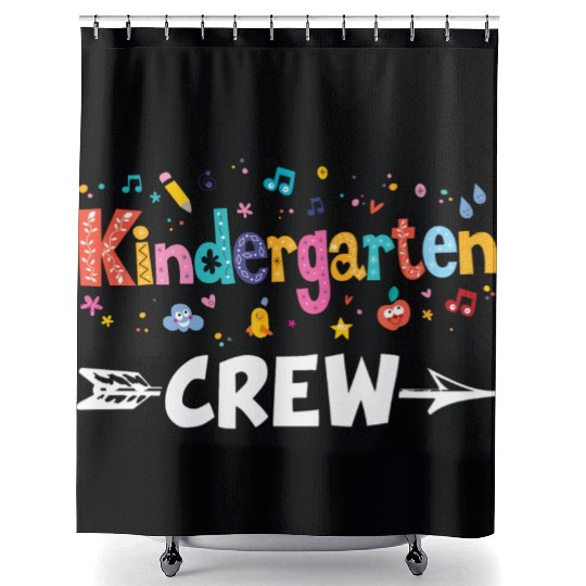 Kindergarten Crew Teacher Team Kinder squad Shower Curtains