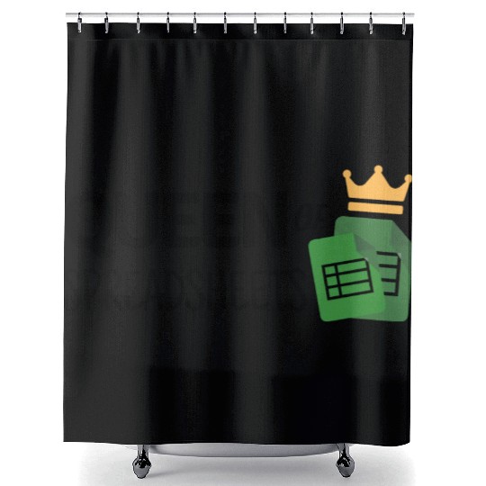 Queen of Spreadsheets - Excel, Accounting, Sheets Shower Curtains