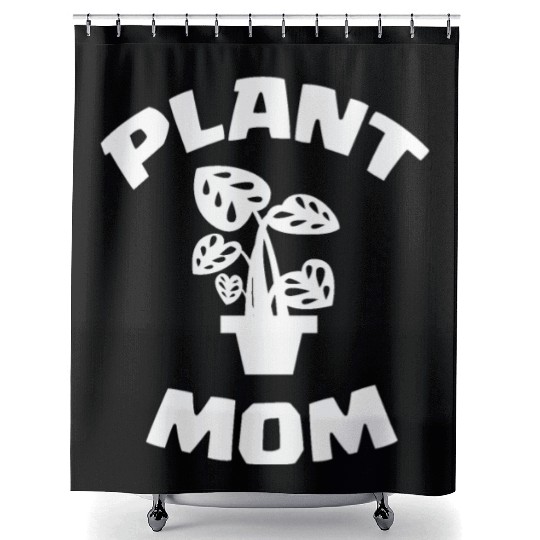 Plant Mom Shower Curtains