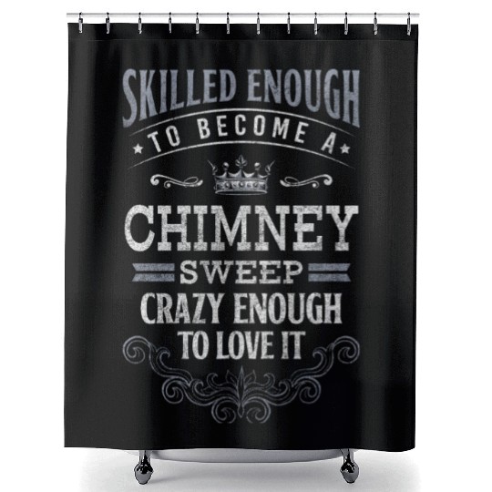Lucky Charm Craft Fireplace Sweeper Shower Curtains