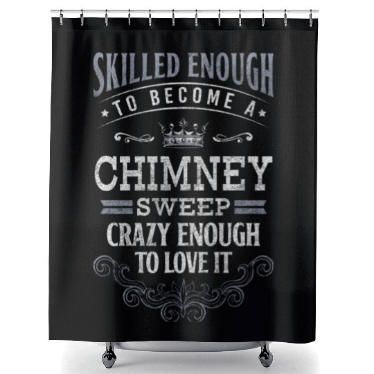 Lucky Charm Craft Fireplace Sweeper Shower Curtains