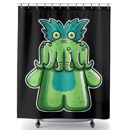 Black Friday Tickle Me Wiggly Shower Curtains