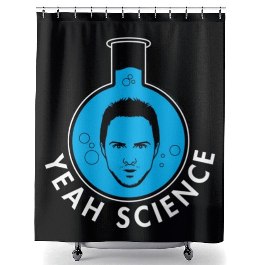 Breaking Bad Jessie Yeah Science Text Portrait Shower Curtains