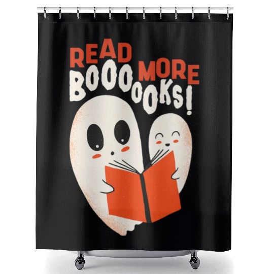 Cute BOO Read More Book Librarian English Teacher Shower Curtains