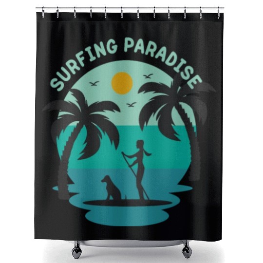 Summer Days Beach Paradise Shower Curtains