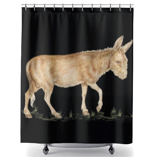 Farm Donkey Animal Lover Zookeeper Mule Farmer Shower Curtains