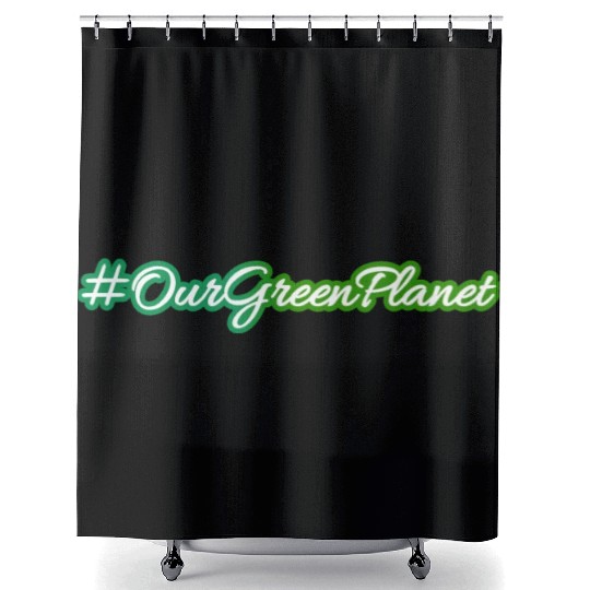 Our green planet - the earth Shower Curtains