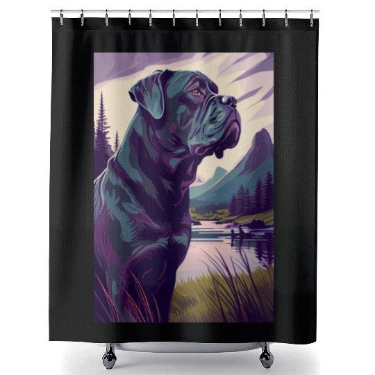 Cane Corso Nature Shower Curtains