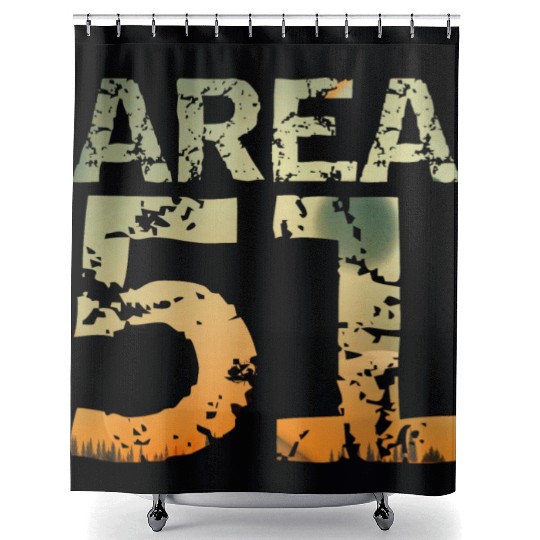 Area 51 UFO Design Shower Curtains