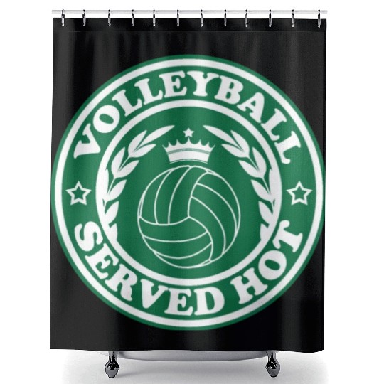 Love Volleyball Gifts Shower Curtains for Teen Girls