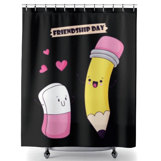 HELLO KINDERGARTEN - FRIENDSHIP DAY Shower Curtains