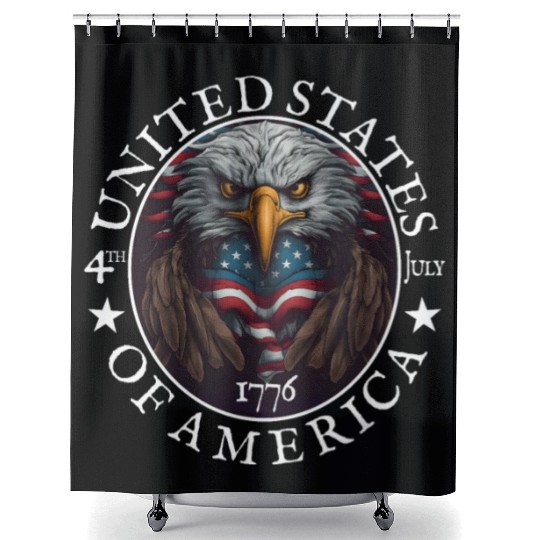 Independence Day 4th of July Freedom Shower Curtains